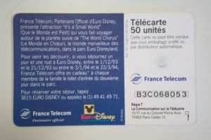 Télécarte 50 Disneyland Paris Le Cadeau (02)
