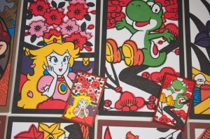 Ensemble de cartes postales Mario Hanafuda (05)