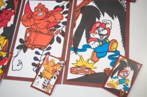 Ensemble de cartes postales Mario Hanafuda (06)