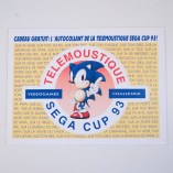 Autocollant Télémoustic Sega Cup 93 (FRA OCCAZ Sticker Jeux Vidéo)